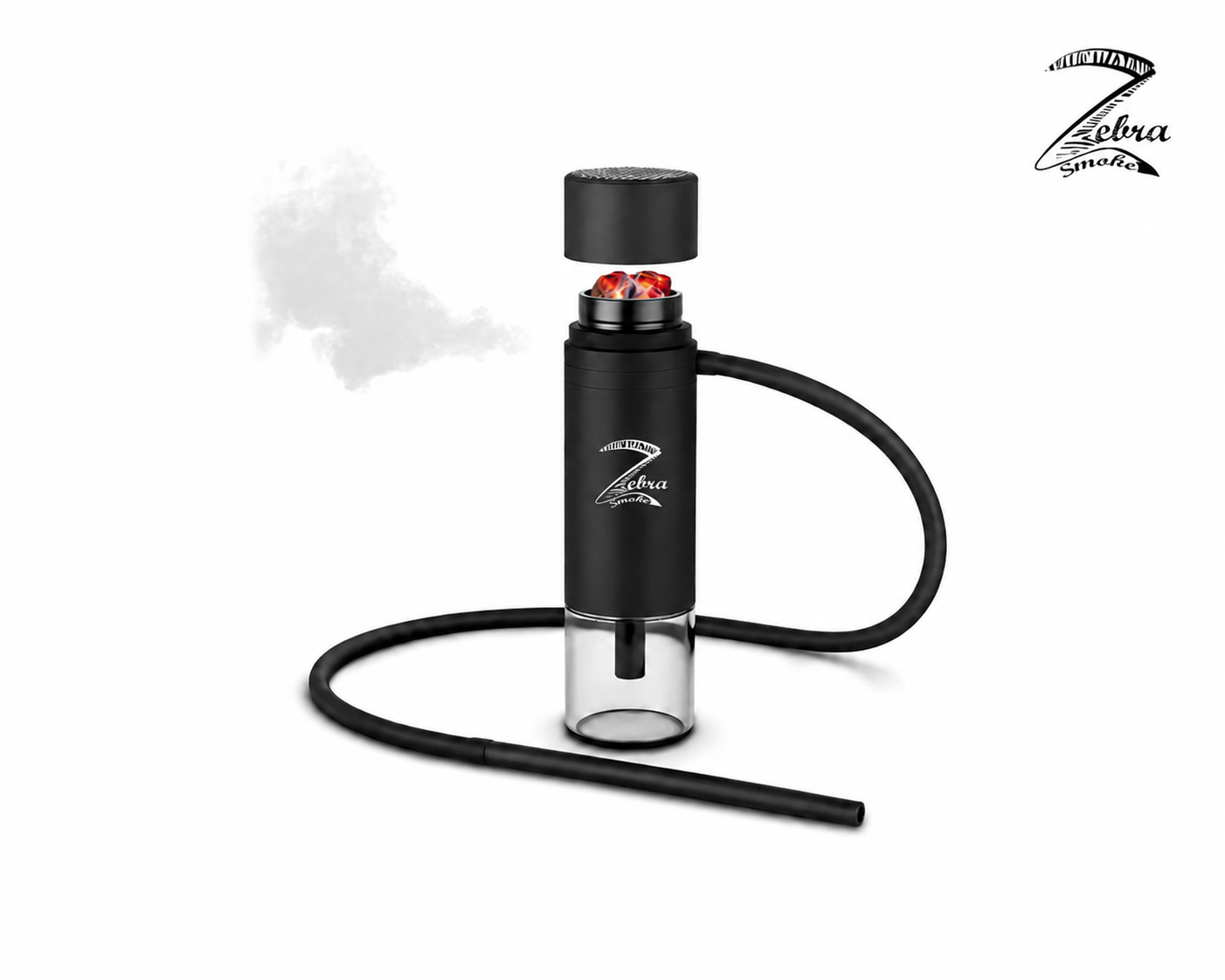 Zebra On-The-Go Portable Hookah – Cup Holder Edition