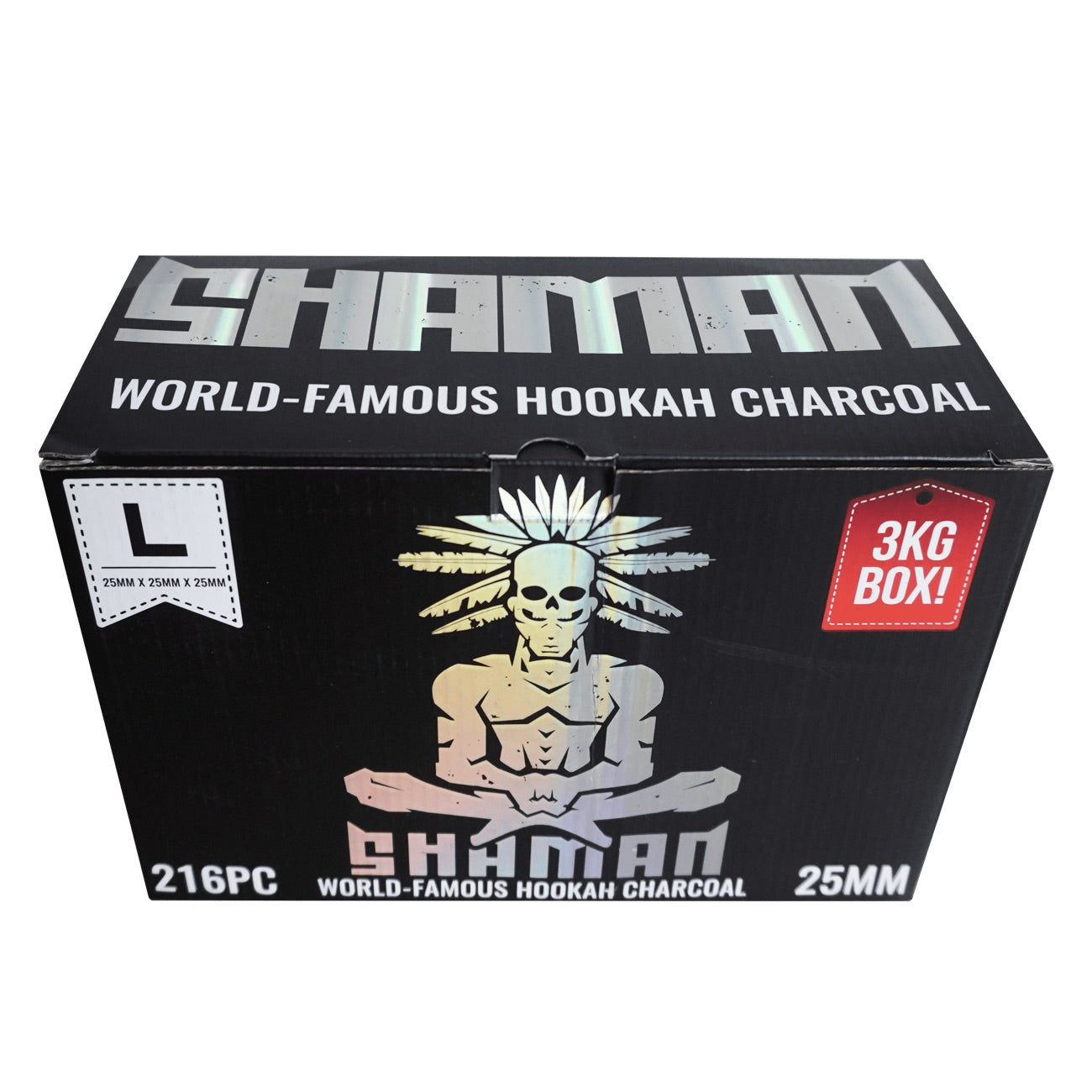 SHAMAN SQUARE COAL – 25mm - 3KG